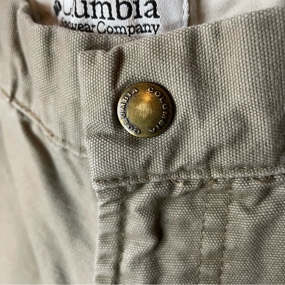 Columbia Cargo Carpenter Pants Straight Leg Khaki Men’s‎ Hiking Outdoor Size 32 - Picture 3 of 10